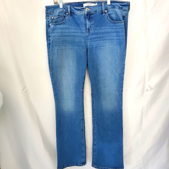 Torrid Denim Slim Bootcut Jeans light wash size 18 R